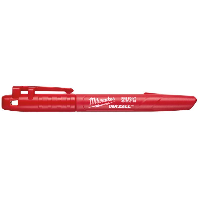 Milwaukee Red Fine Point Inkzall Jobsite Marker