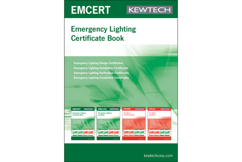 Emergency Lighting Certificate Book