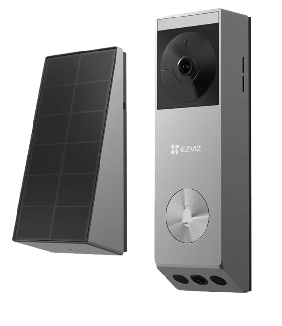 EZVIZ EP3X Pro 2K 3MP Smart Security Video Battery Doorbell with Solar Panel