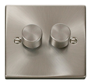 2 Gang 2 Way 100W Dimmer Switch