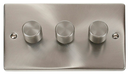 3 Gang 2 Way 100W Dimmer Switch