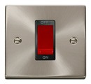 45A 1 Gang Double Pole Plate Switch