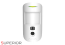 Ajax 67729 S-Line PhOD MotionCam - Motion Detector w/ PhOD Camera (White)