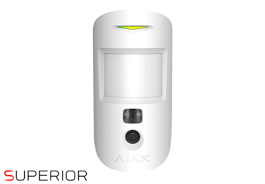 Ajax 67729 S-Line PhOD MotionCam - Motion Detector w/ PhOD Camera (White)