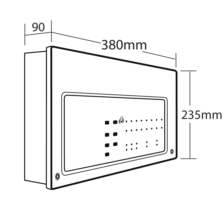 CFP Standard 2 Zone Conventional Fire Alarm Panel