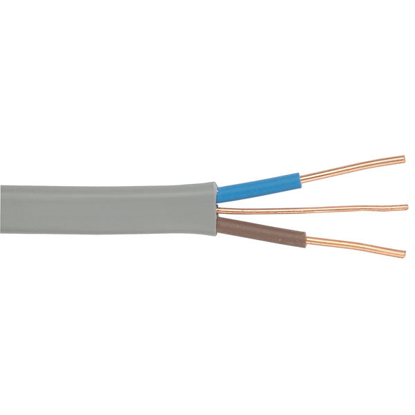 1.0mm² 6242Y Grey - Twin & Earth Cable | Cut To Length