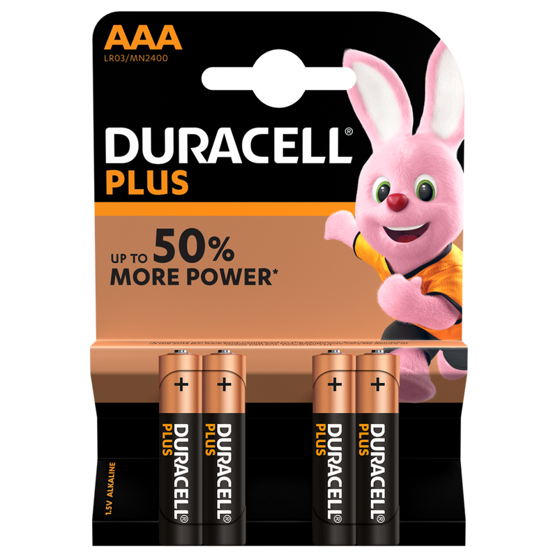 Duracell AAA Batteries - 4 Pack