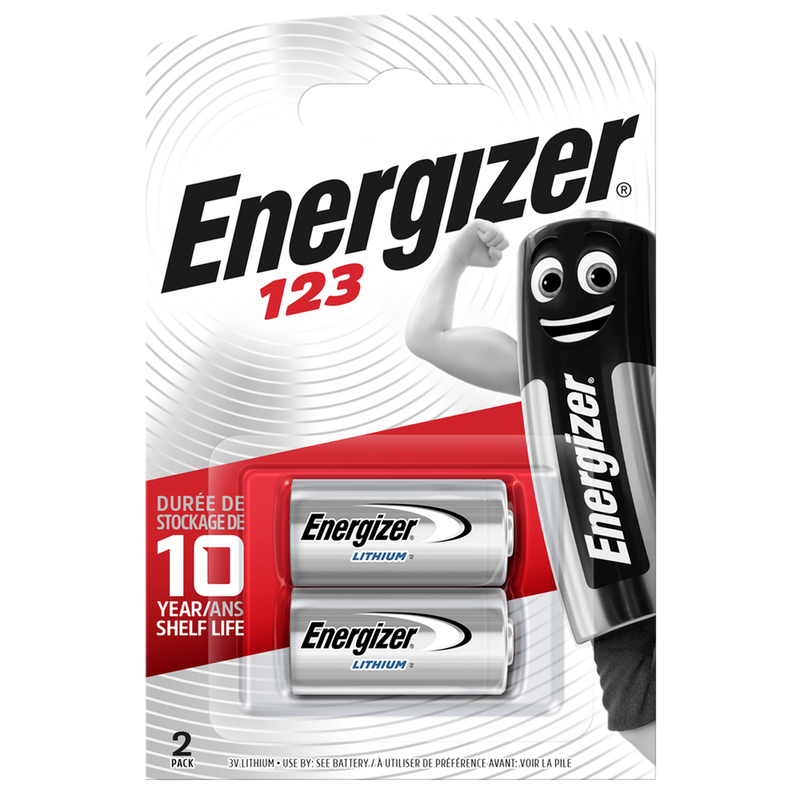 CR123A 3V Lithium Energizer - Twin Pack
