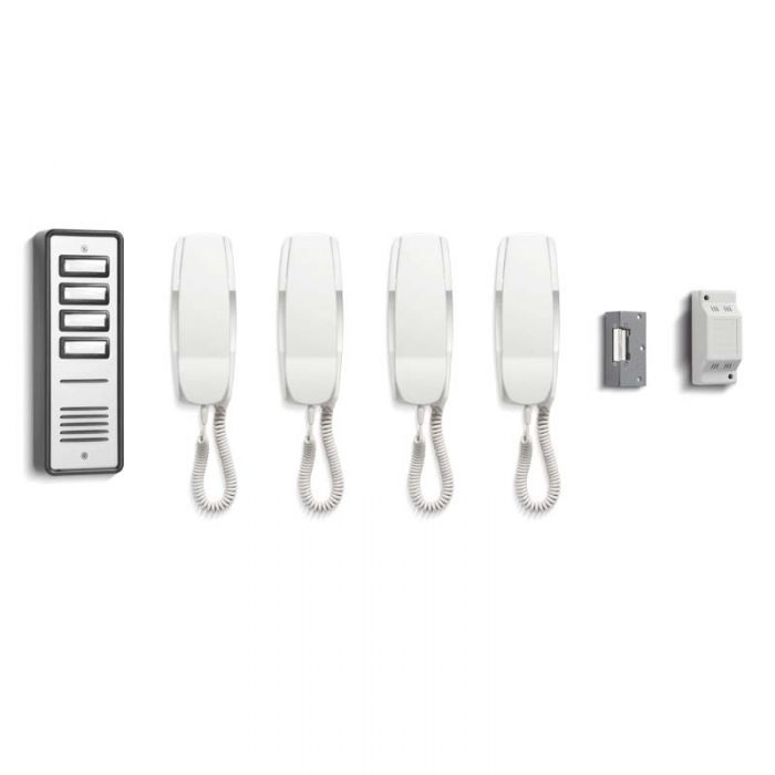 Bell 904 | 4 Way Audio Intercom Kit with Surface Panel