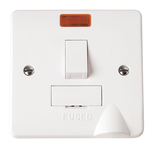 13A Double Pole Switched Fused Connection Unit With Neon & Optional Flex Outlet