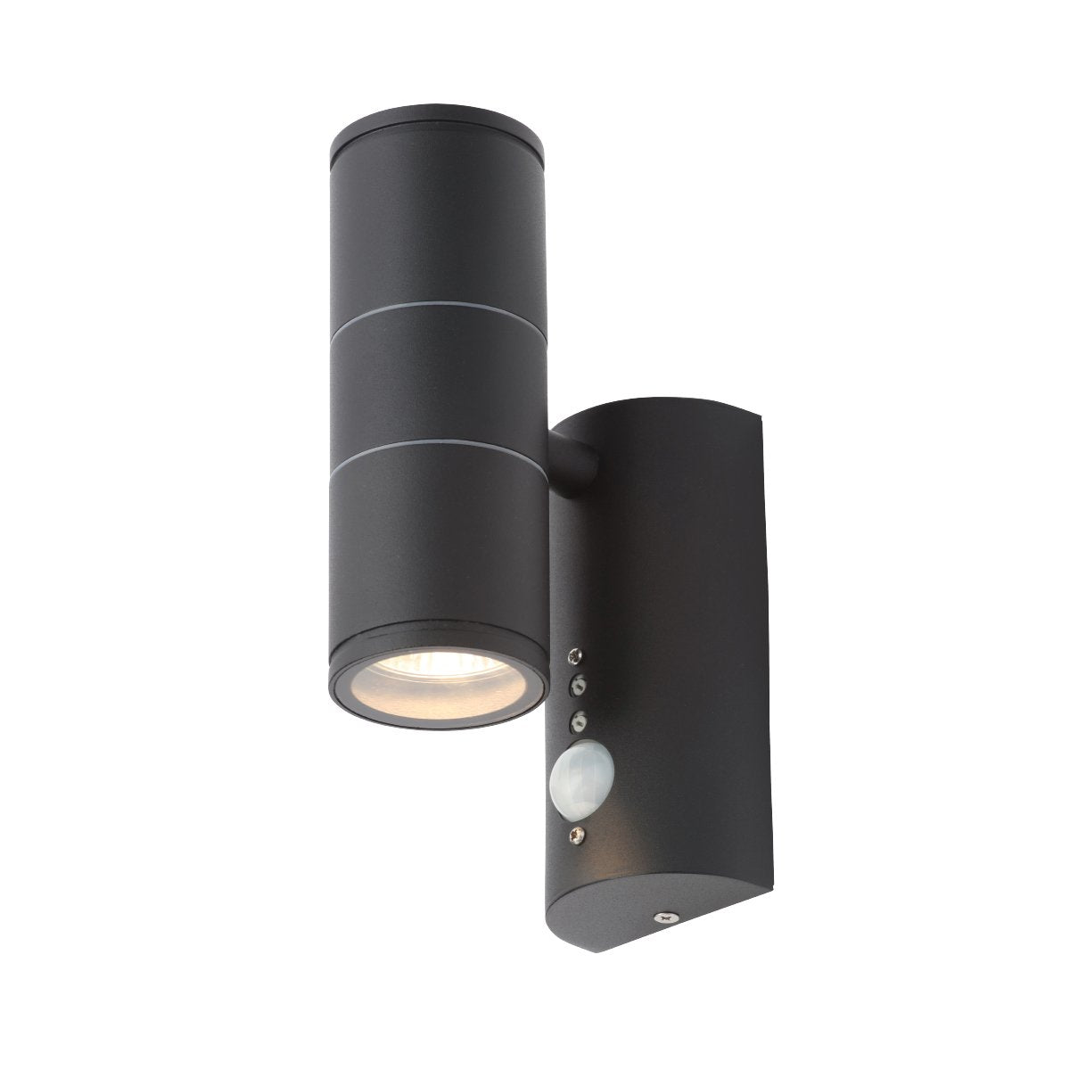 Islay PIR Up/Down Wall Light in Black Finish