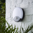 Turus 15w Round Bulkhead with PIR in Black & Opal Finish