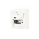 6 Way Metal Consumer Unit - 80a RCD