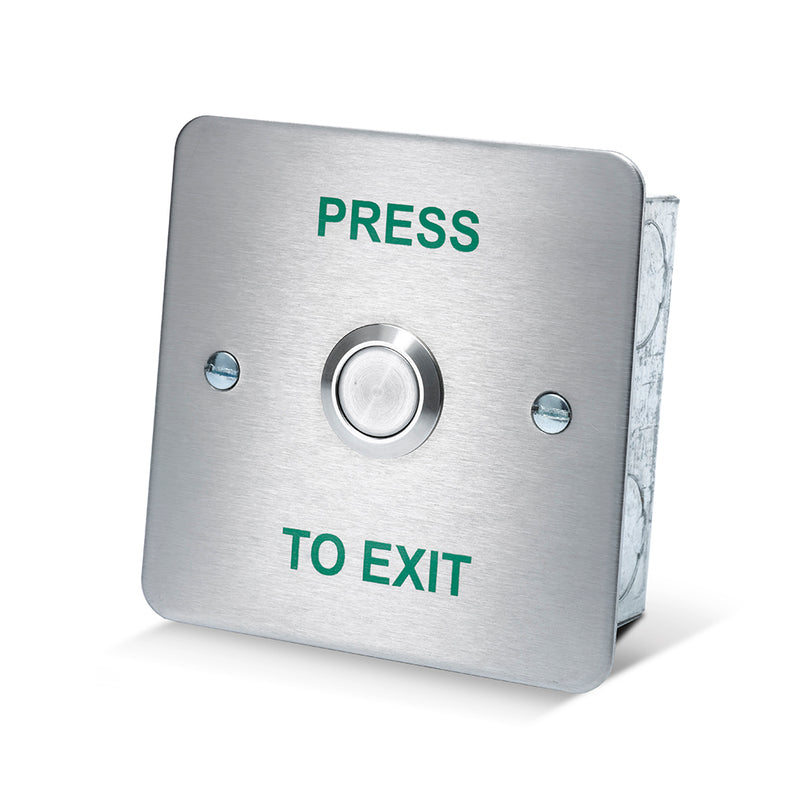 Large Stainless Steel Exit Button