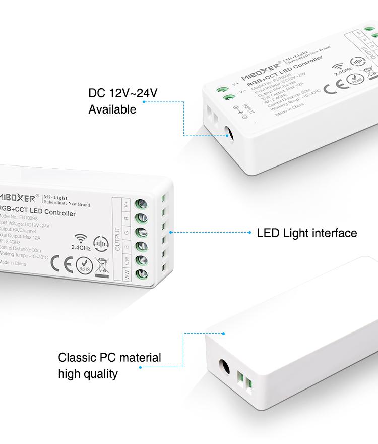 2.4GHz RGB+CCT LED Controller