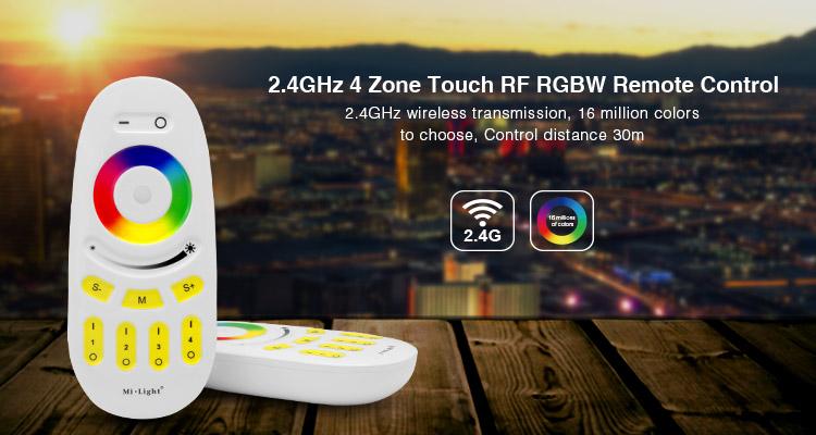4 Zone Touch RF RGBW Remote Control