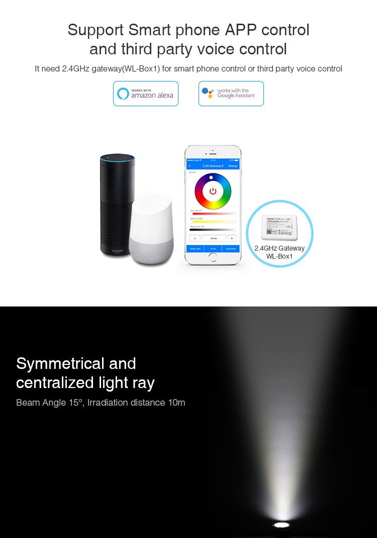 9W RGB+CCT Smart LED Garden Light