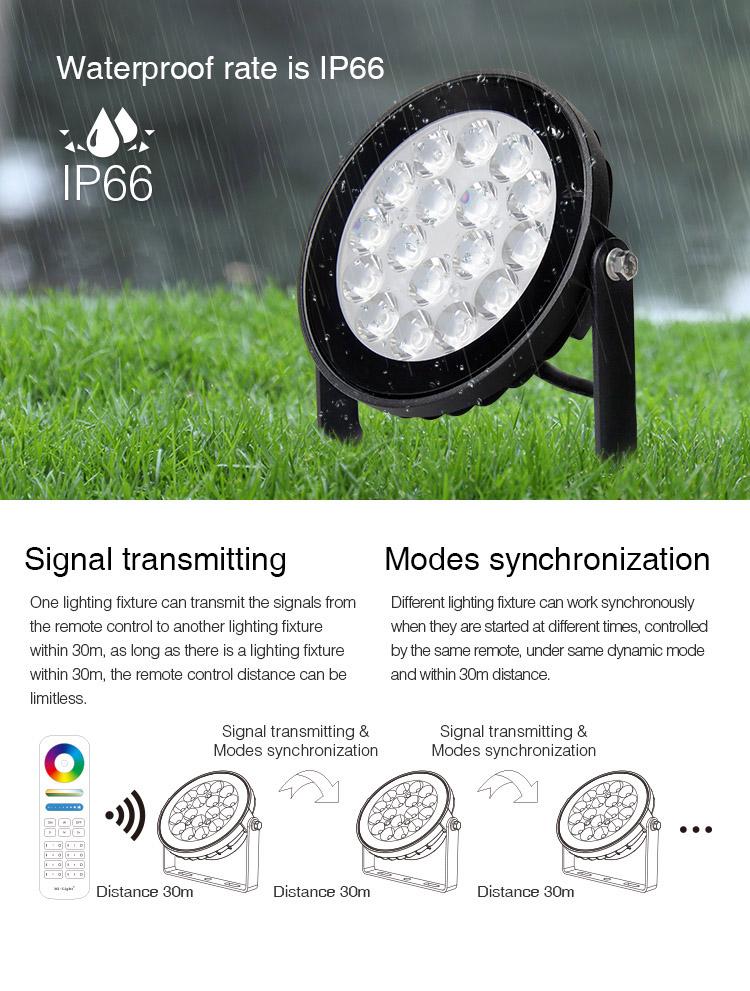 9W RGB+CCT Smart LED Garden Light