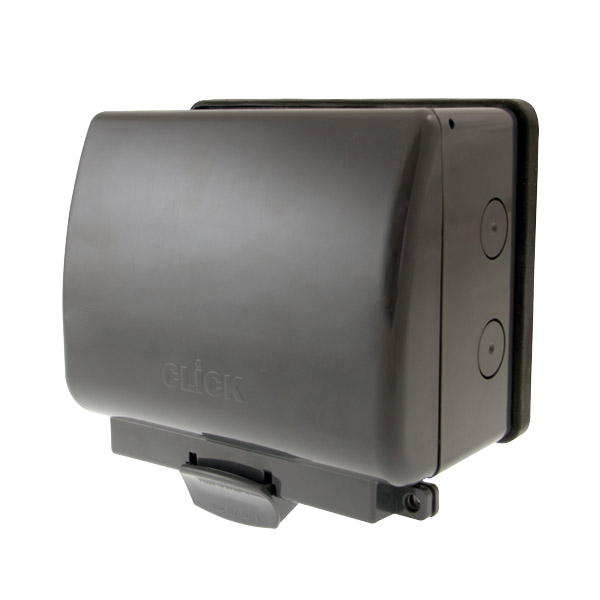 2 Gang 13A DP IP66 Weatherproof Switched Socket Unit