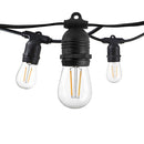 Outdoor String Light 15PCS E27 14.4M Fixed Sockets with Lamps