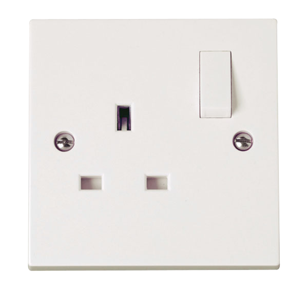 13A 1 Gang Double Pole Switched Socket Outlet