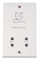 115V/230V Dual Voltage Shaver Socket Outle