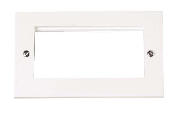 2 Gang New Media™ Unfurnished Plate - 4 Apertures