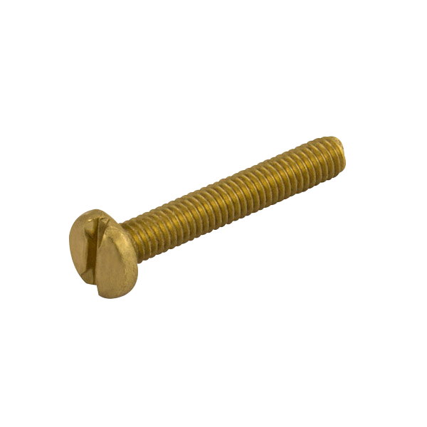 100 X M4 x 16mm Brass Panhead Machine Screws - Conduit Boxes