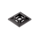 19mm Sq. 2 Way Adhesive Cable Tie Base - Black