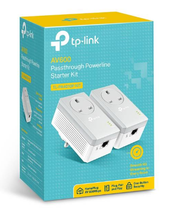 TP-Link TL-PA4010P AV600 Powerline with Pass Through Plug