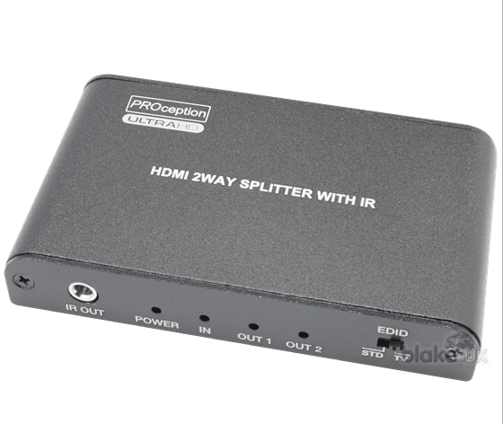 2-Way HDMI Splitter HDMI V2.0 1080P Resolution