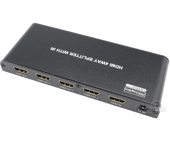 4-Way HDMI UHD/HDR Splitter HDMI 1080P Resolution