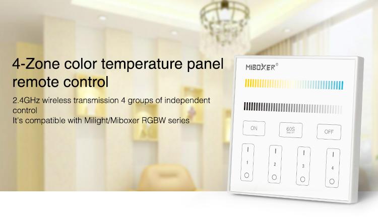 4-Zone CCT Adjust Smart Panel Remote Controller