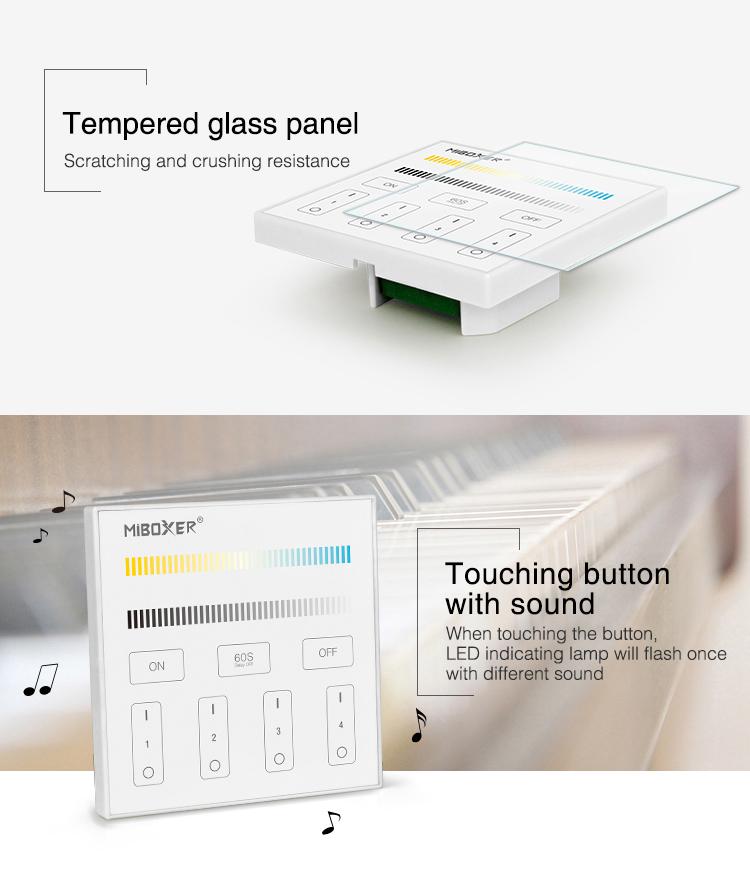 4-Zone CCT Adjust Smart Panel Remote Controller