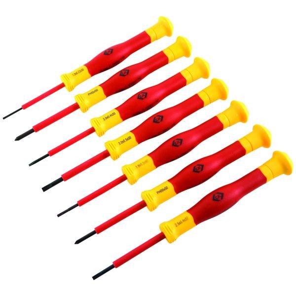 C.K MIXED PRECISION VDE SCREWDRIVER SET 7 PIECES