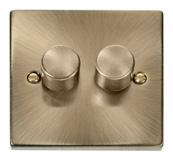 2 Gang 2 Way 400Va Dimmer Switch