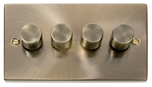 4 Gang 2 Way 400Va Dimmer Switch