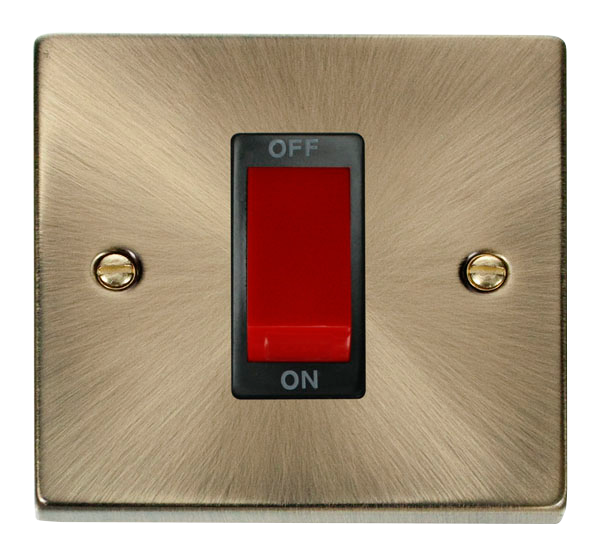 45A 1 Gang Double Pole Plate Switch