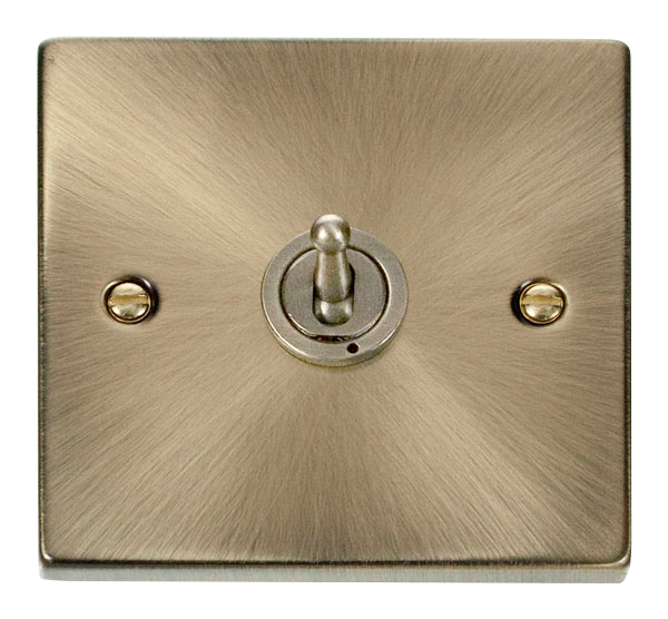 10AX 1 Gang 2 Way Toggle Plate Switch