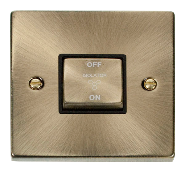 10A Ingot 3 Pole Fan Isolation Plate Switch