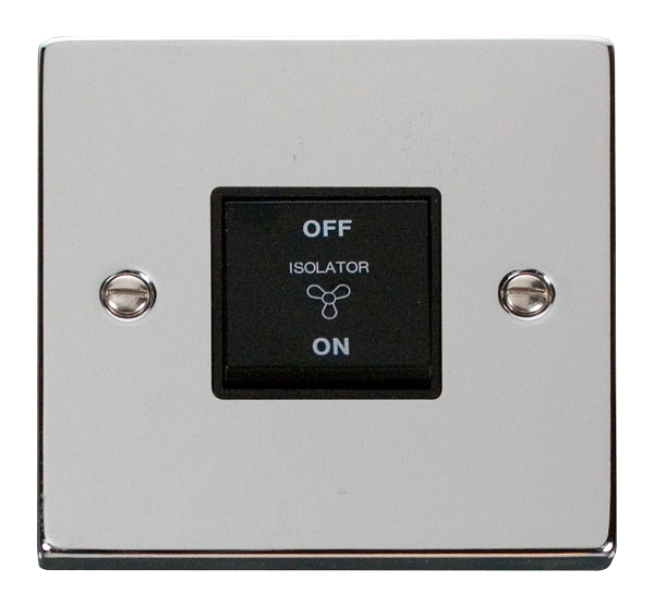 10A 3 Pole Fan Isolation Plate Switch