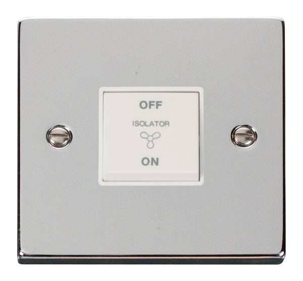 10A 3 Pole Fan Isolation Plate Switch