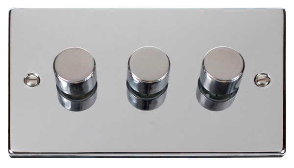 3 Gang 2 Way 400Va Dimmer Switch