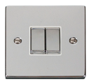 10AX Ingot 2 Gang 2 Way Plate Switch