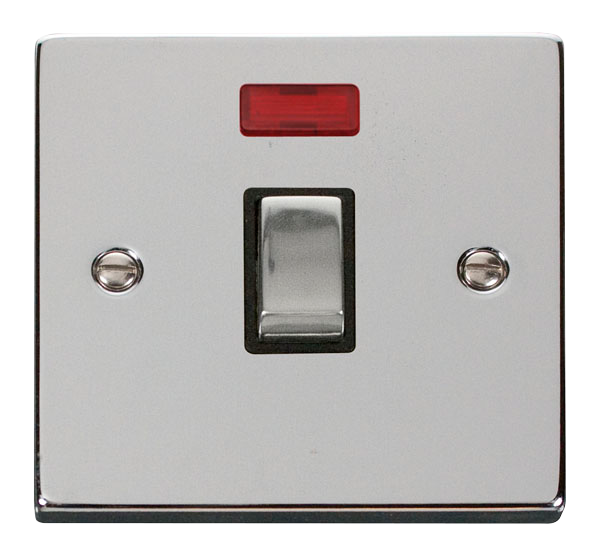 20A Ingot Double Pole Plate Switch With Neon
