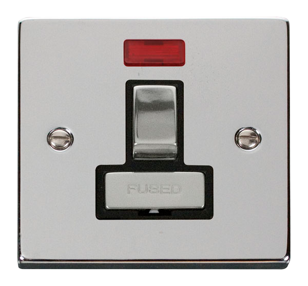 13A Ingot Double Pole Switched Fused Connection Unit With Neon