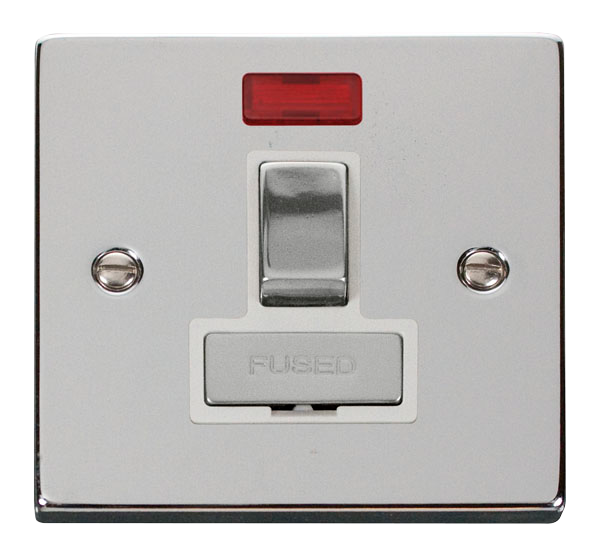 13A Ingot Double Pole Switched Fused Connection Unit With Neon