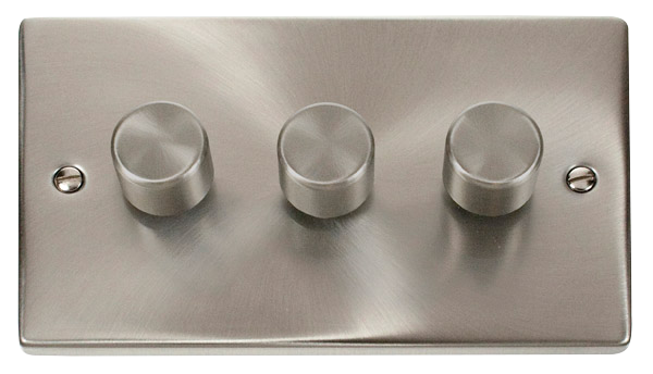 3 Gang 2 Way 400Va Dimmer Switch