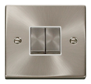 10AX Ingot 2 Gang 2 Way Plate Switch