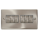 10AX Ingot 6 Gang 2 Way Plate Switch